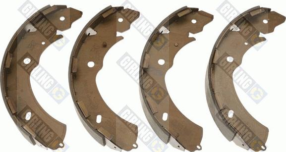 Girling 5187689 - Комплект тормозных колодок, барабанные autospares.lv