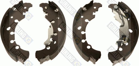 Girling 5187209 - Комплект тормозных колодок, барабанные autospares.lv