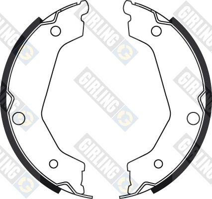 Girling 5187229 - Комплект тормозов, ручник, парковка autospares.lv