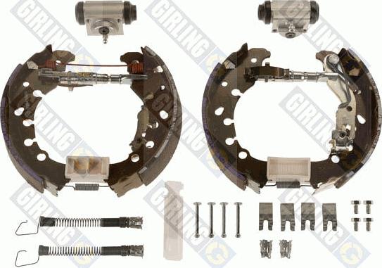 Girling 5316276 - Комплект тормозных колодок, барабанные autospares.lv