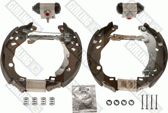 Girling 5312284 - Комплект тормозных колодок, барабанные autospares.lv