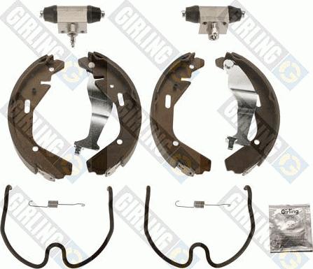 Girling 5229369 - Комплект тормозных колодок, барабанные autospares.lv