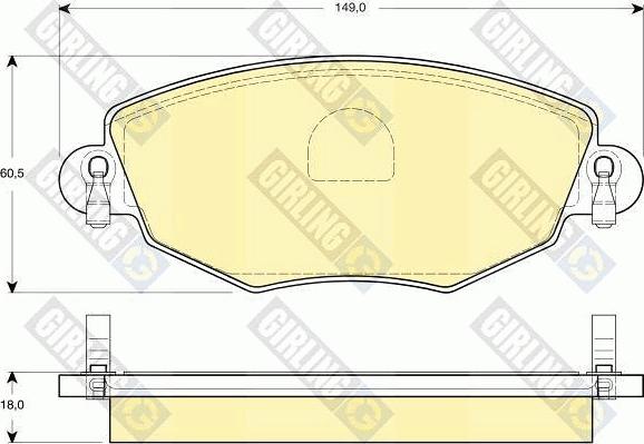 Girling 6411604 - Дисковый тормозной механизм, комплект autospares.lv