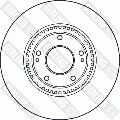 Girling 6049575 - Тормозной диск autospares.lv