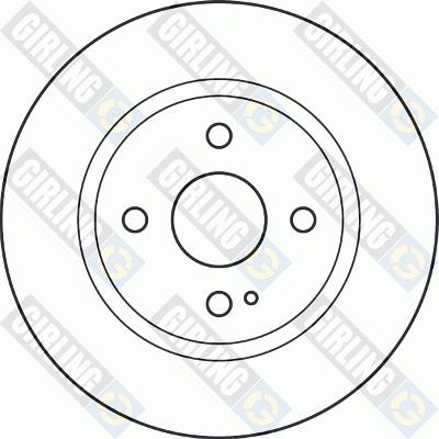 Girling 6049661 - Тормозной диск autospares.lv