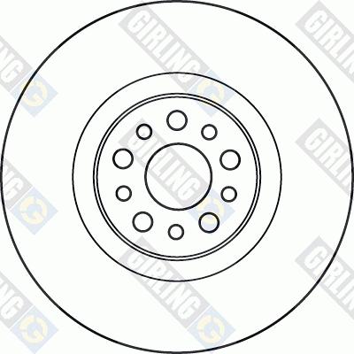 Girling 6049045 - Тормозной диск autospares.lv