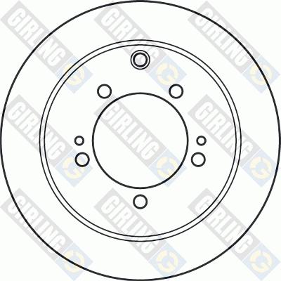 Girling 6049134 - Тормозной диск autospares.lv