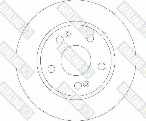 Girling 6044431 - Тормозной диск autospares.lv