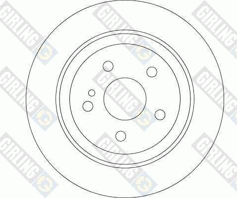 Girling 6044364 - Тормозной диск autospares.lv