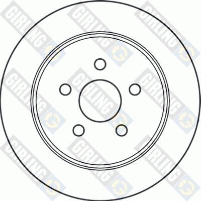 Girling 6045334 - Тормозной диск autospares.lv