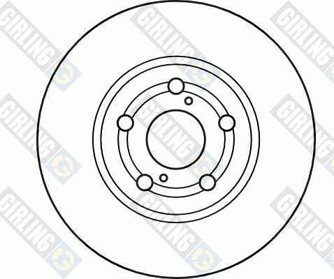 Girling 6040461 - Тормозной диск autospares.lv