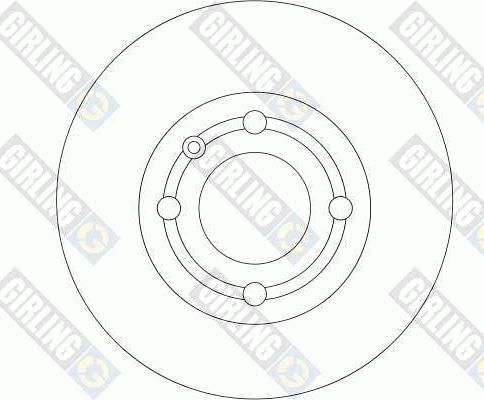 Girling 6040624 - Тормозной диск autospares.lv