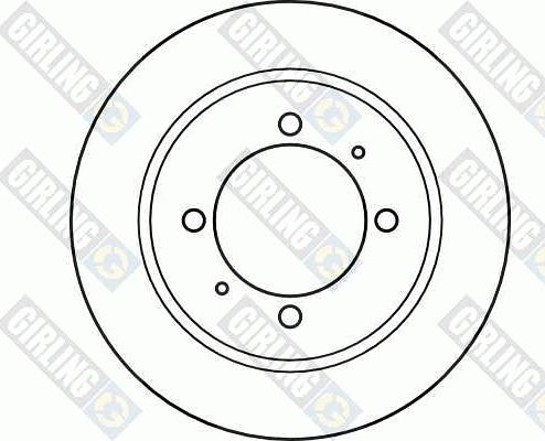 Girling 6040824 - Тормозной диск autospares.lv