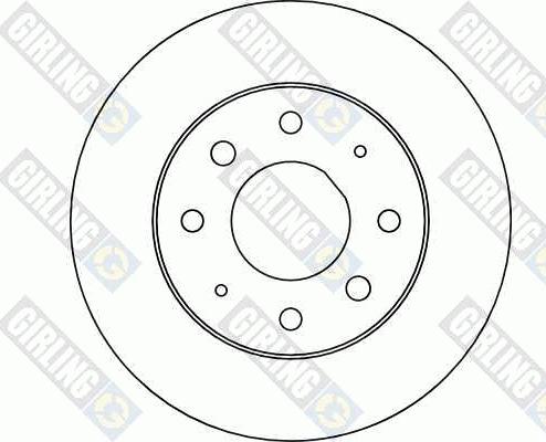 Girling 6040321 - Тормозной диск autospares.lv