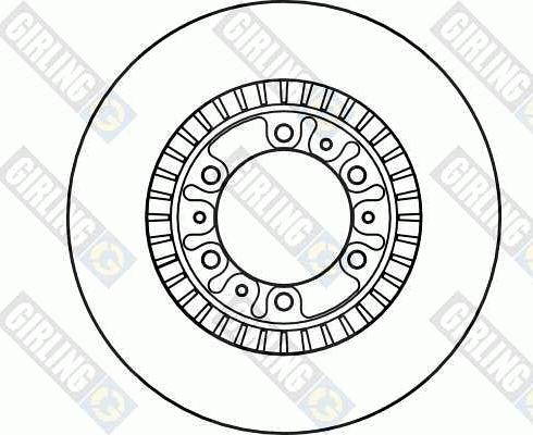 Girling 6040771 - Тормозной диск autospares.lv