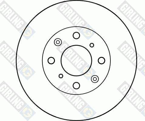 Girling 6041521 - Тормозной диск autospares.lv