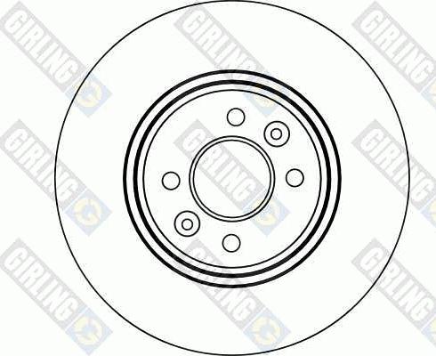 Girling 6041101 - Тормозной диск autospares.lv