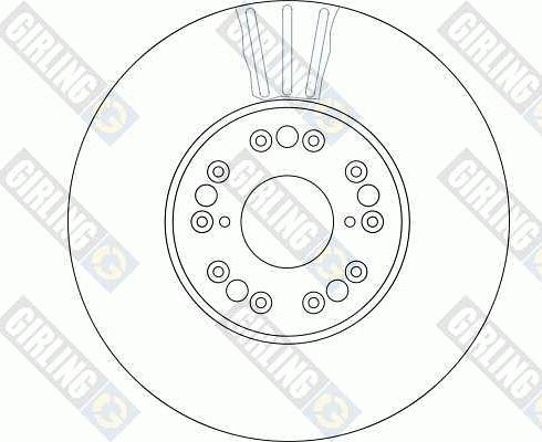 Girling 6041825 - Тормозной диск autospares.lv