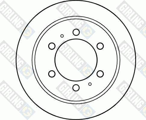 Girling 6041334 - Тормозной диск autospares.lv