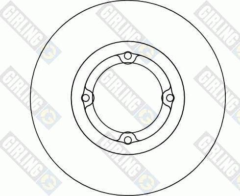 Girling 6041233 - Тормозной диск autospares.lv