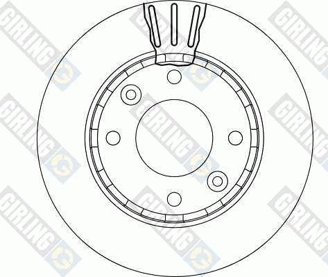 Girling 6041711 - Тормозной диск autospares.lv