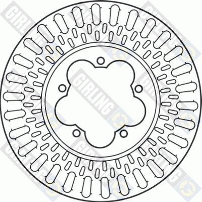 Girling 6048205 - Тормозной диск autospares.lv