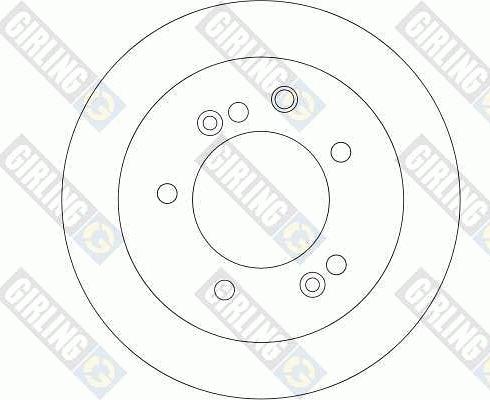 Girling 6043951 - Тормозной диск autospares.lv