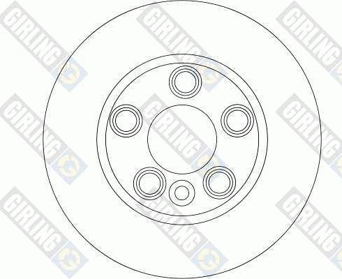 Girling 6043075 - Тормозной диск autospares.lv