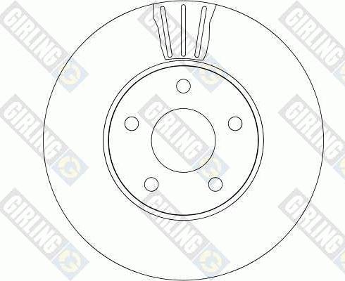 Girling 6043141 - Тормозной диск autospares.lv