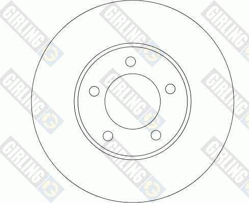 Girling 6043841 - Тормозной диск autospares.lv