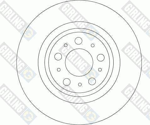 Girling 6043382 - Тормозной диск autospares.lv