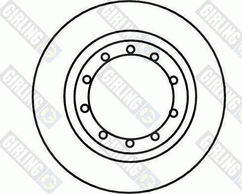 Girling 6043291 - Тормозной диск autospares.lv