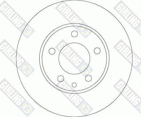 Girling 6043281 - Тормозной диск autospares.lv