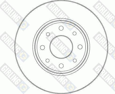 Girling 6043751 - Тормозной диск autospares.lv