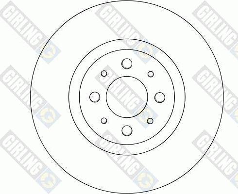 Girling 6043771 - Тормозной диск autospares.lv