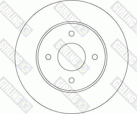 Girling 6042404 - Тормозной диск autospares.lv