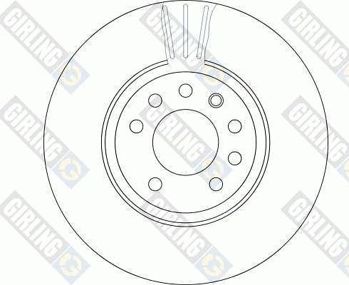 Girling 6042595 - Тормозной диск autospares.lv