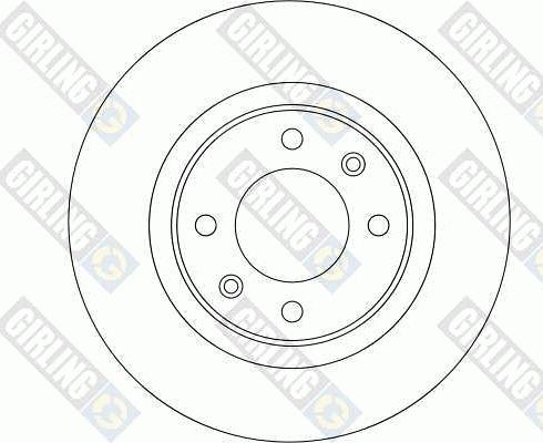 Girling 6042154 - Тормозной диск autospares.lv