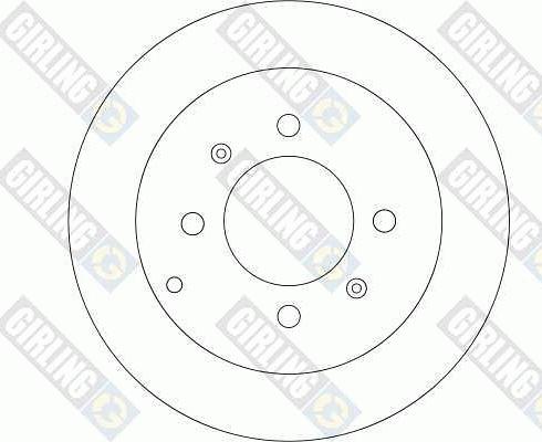 Girling 6042864 - Тормозной диск autospares.lv