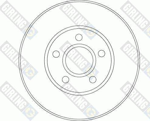 Girling 6042771 - Тормозной диск autospares.lv