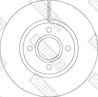 Girling 6065091 - Тормозной диск autospares.lv