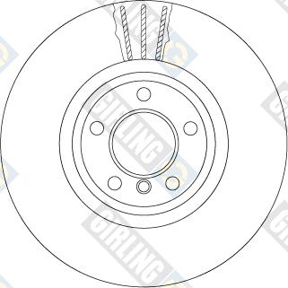 Girling 6066155 - Тормозной диск autospares.lv