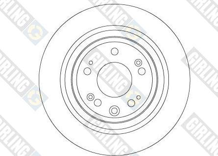 Girling 6066784 - Тормозной диск autospares.lv