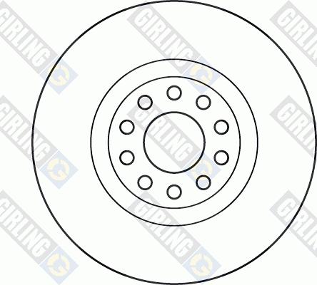 Girling 6060605 - Тормозной диск autospares.lv