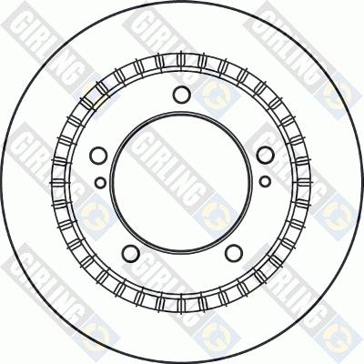 Girling 6060231 - Тормозной диск autospares.lv