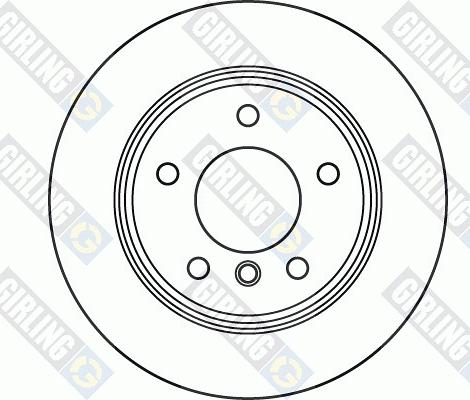 Girling 6061064 - Тормозной диск autospares.lv