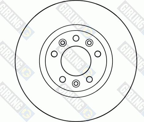 Girling 6061211 - Тормозной диск autospares.lv