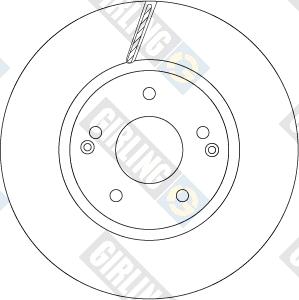 Girling 6068041 - Тормозной диск autospares.lv