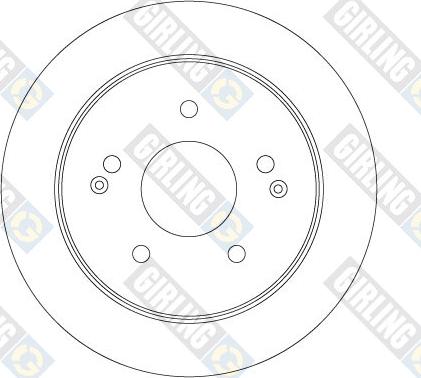 Girling 6068795 - Тормозной диск autospares.lv