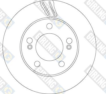 Girling 6068785 - Тормозной диск autospares.lv